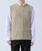 Topboy [2Pack] Regular Fit Cable Knit Round Neck Vest 6 Colors