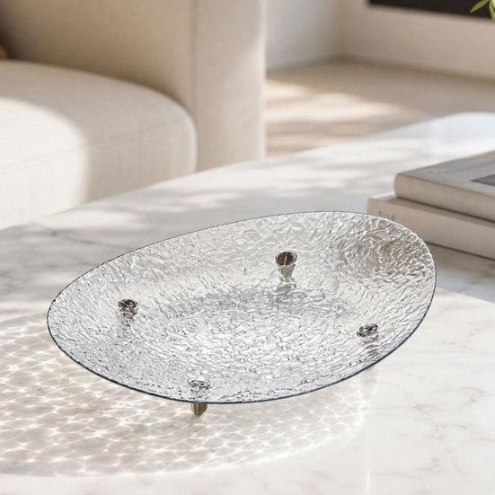 Countertop Fruit Bowl, Modern Decorative Multi-use Serving Tray, Dessert Cake Candy Snack Plate for Dining Table Kitchen Home Decor
