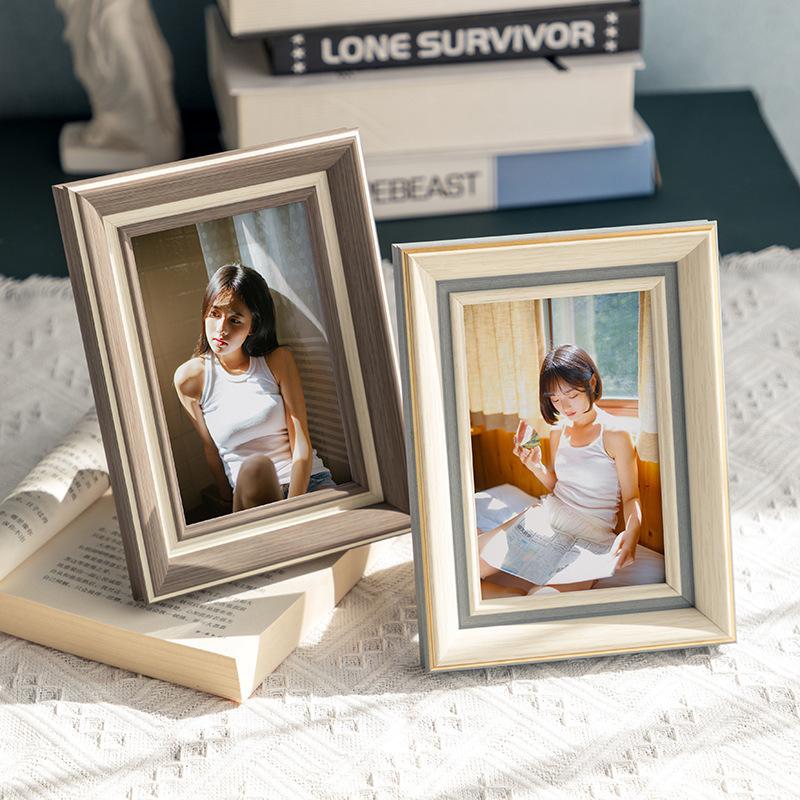 

American StyleinsWind Simple Photo Frame Table Decoration Wholesale8Inch7Inch10Inch High-Grade Picture Frame Photo Washing Decorative