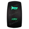 12V/24V Horn Momentary Rocker Switch Laser 5 Pin (On)-Off Siren Speaker Toggle Switch Replacement for Car Boat UTV Can Am Jeep