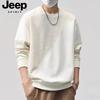 JEEP SPIRIT Men's Round Neck Patchwork Casual Sweatshirt