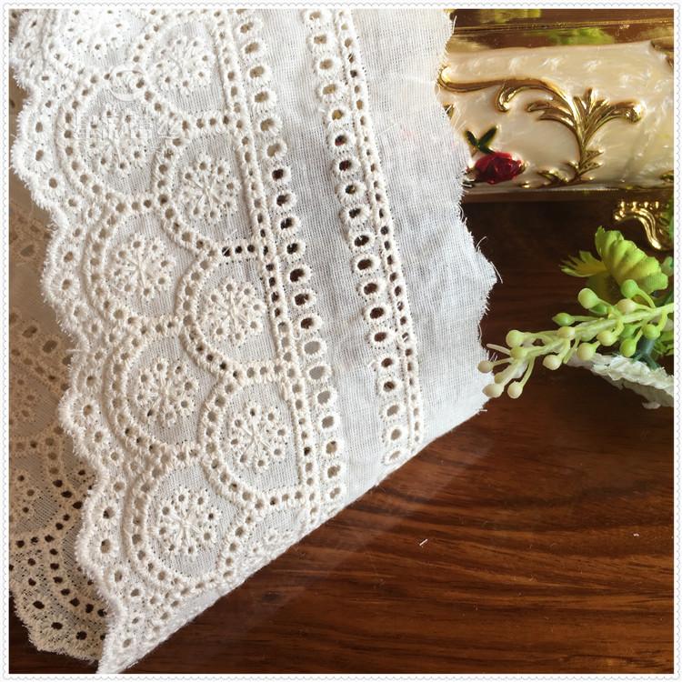 Dantelă de Bumbac Ajurat Brodată Dantelă Brodată Accesorii Dantelă Textile Fă Cortine Țesătură de Bumbac Accesorii Îmbrăcăminte Meșteșuguri Confecționare Panglici