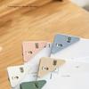 Kawaii 18pcs Triangle Corner Clips File Paper Clips File Index Photo Clamp Page Holder Korean Stationery Office Desk Organizer
