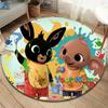 Bing Custom Name Round Area Rug,Carpet Rug for Living Room Bedroom Sofa Playroom Decor,Non-slip Floor Mat