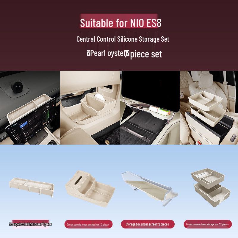 NIO ES8 Under-Screen Storage Box for 26 Models - Car Interior Accessories