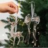 Shatterproof Acrylic Snowflakes Hanging Decorations For Indoor and Outdoor Christmas Displays
