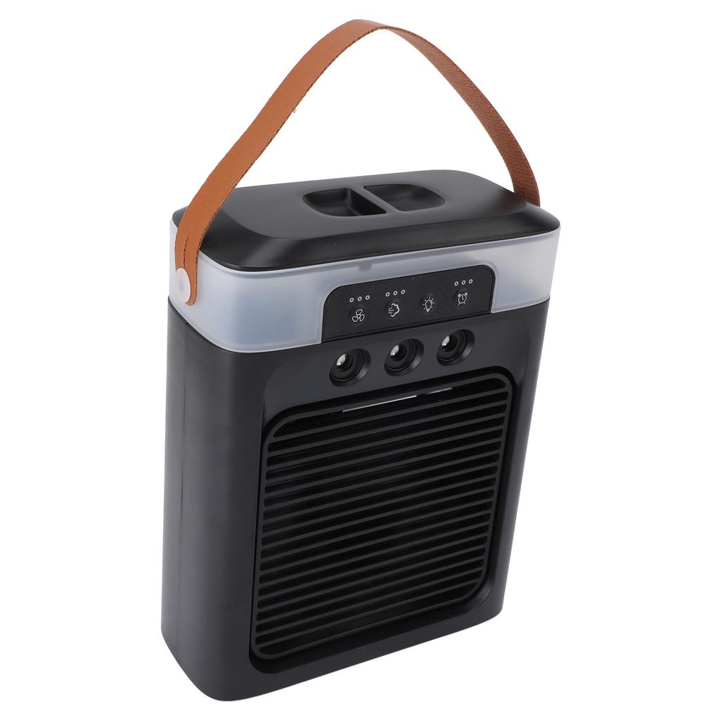 Portable Misting Fan 400ml Water Tank USB Desktop Essential Oil Aromatherapy Air Cooling Fan for Office Bedroom Black