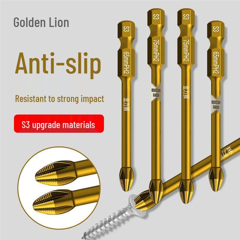 S3 Enhanced Magnetic Non-Slip Phillips Bit Set for High Torque Electric Drills & Screwdrivers