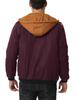 Men's Thick Solid Color Hooded Jacket for Spring, Autumn, and Winter - Air Force Style Casual Wear