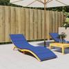 VidaXL Royal Blue Sun Lounger Cushion 200x60x3 Cm Oxford Fabric 314213