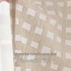 Vintage Plaid Sheer Linen Curtains for Living Room & Bedroom - Light-Permeable, High-End Feel, New Style for Balcony Windows