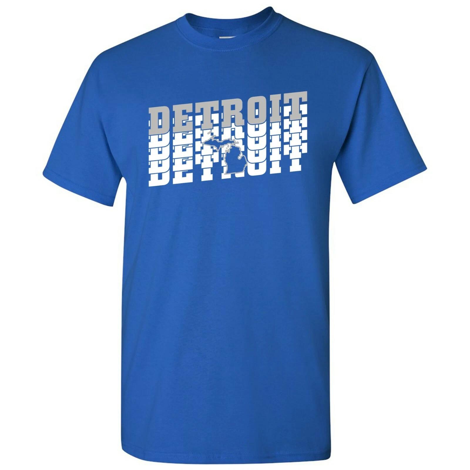 Detroit Retro Repeat - Sports Team City Pride Tailgating T Shirt M