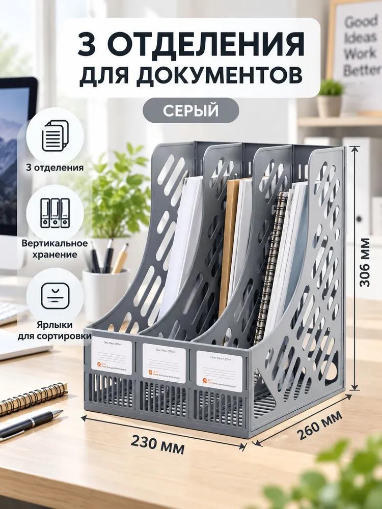 Stand organizer for books, textbooks and office supplies
