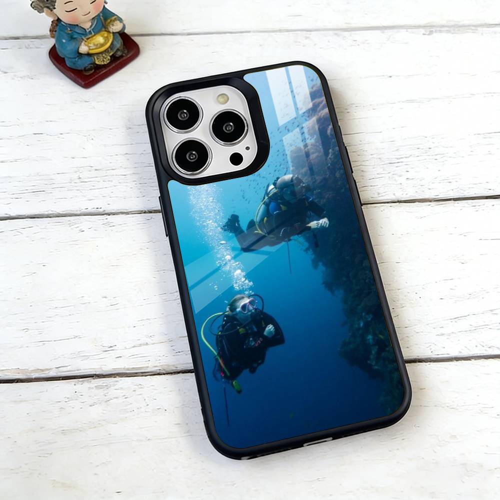 Scuba Diving Dive Phone Case For iPhone17,16,15,14,13,12,11 Plus,Pro Magnetic For Magsafe Wireless Charging