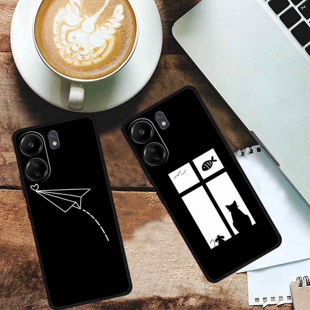 Colorful Cross-border Phone Case for Redmi 13 4G/Note 13R 5G/Poco M6 4G