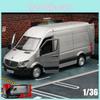 Simulation Alloy Silver Mercedes Benz Sprinter Commercial Vehicle Toy Model