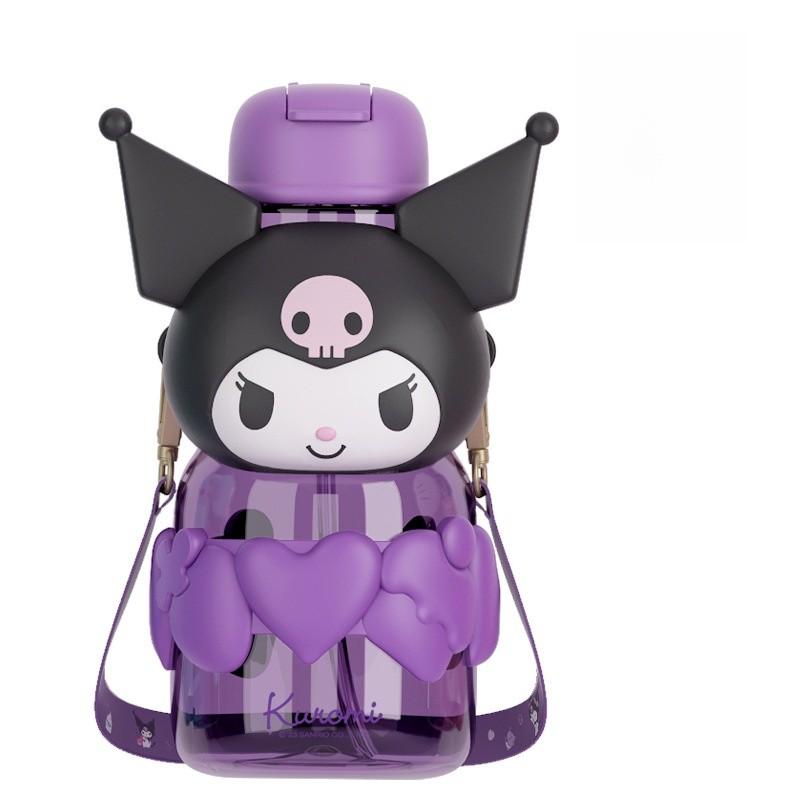 Термокружка Sanrio Kuromi с соломинкой для детей и студентов Kuromi