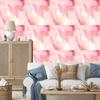 Ink Coral, White and Powder Pink Wallpaper for Living Room and Bedroom 50x1000