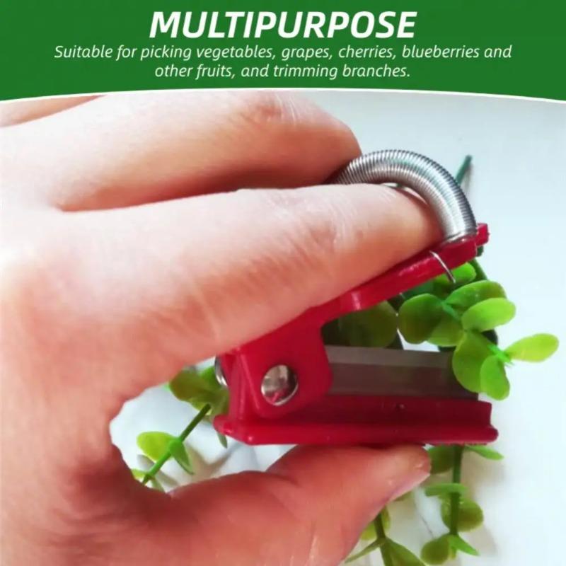 Vegetable Thump Knife Vegetable Fruits Finger Knife Separator Picking Tools Farm Garden Orchard Safe Harvesting Picking Device