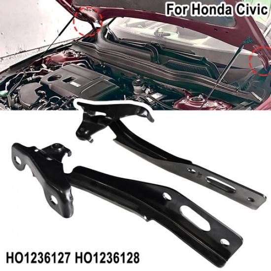 Set of 2 Hood Hinges Driver Passenger Left Right Side For Honda Civic 2012-2015