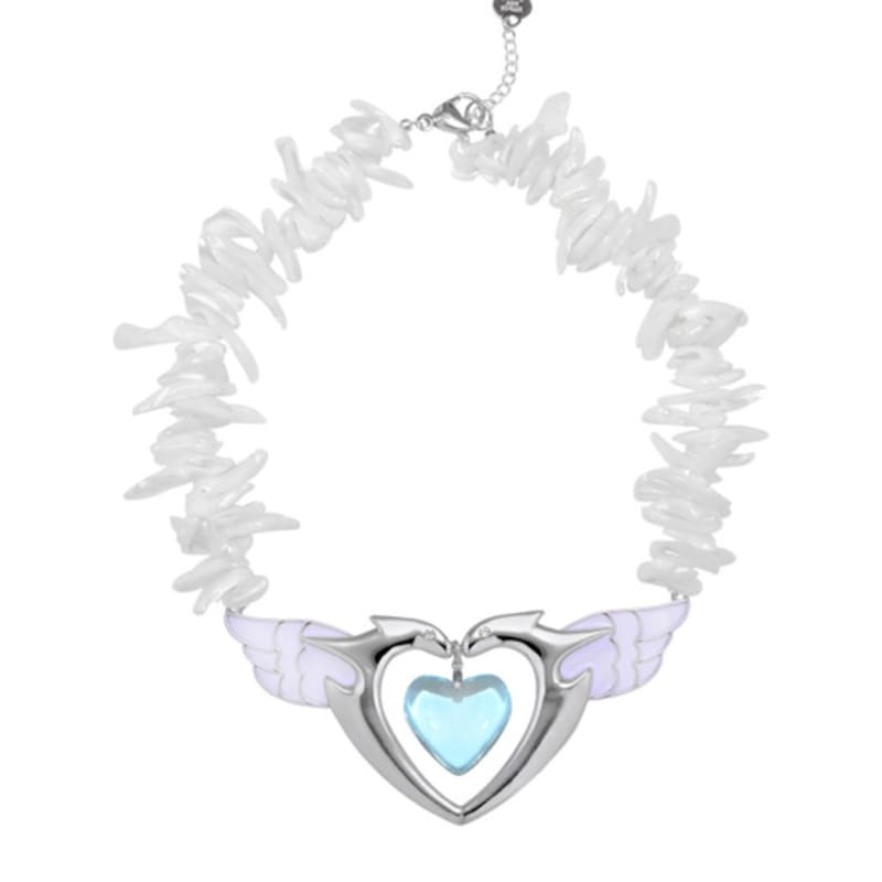 HURJABOYACC Dragon Heart Pearl Necklace