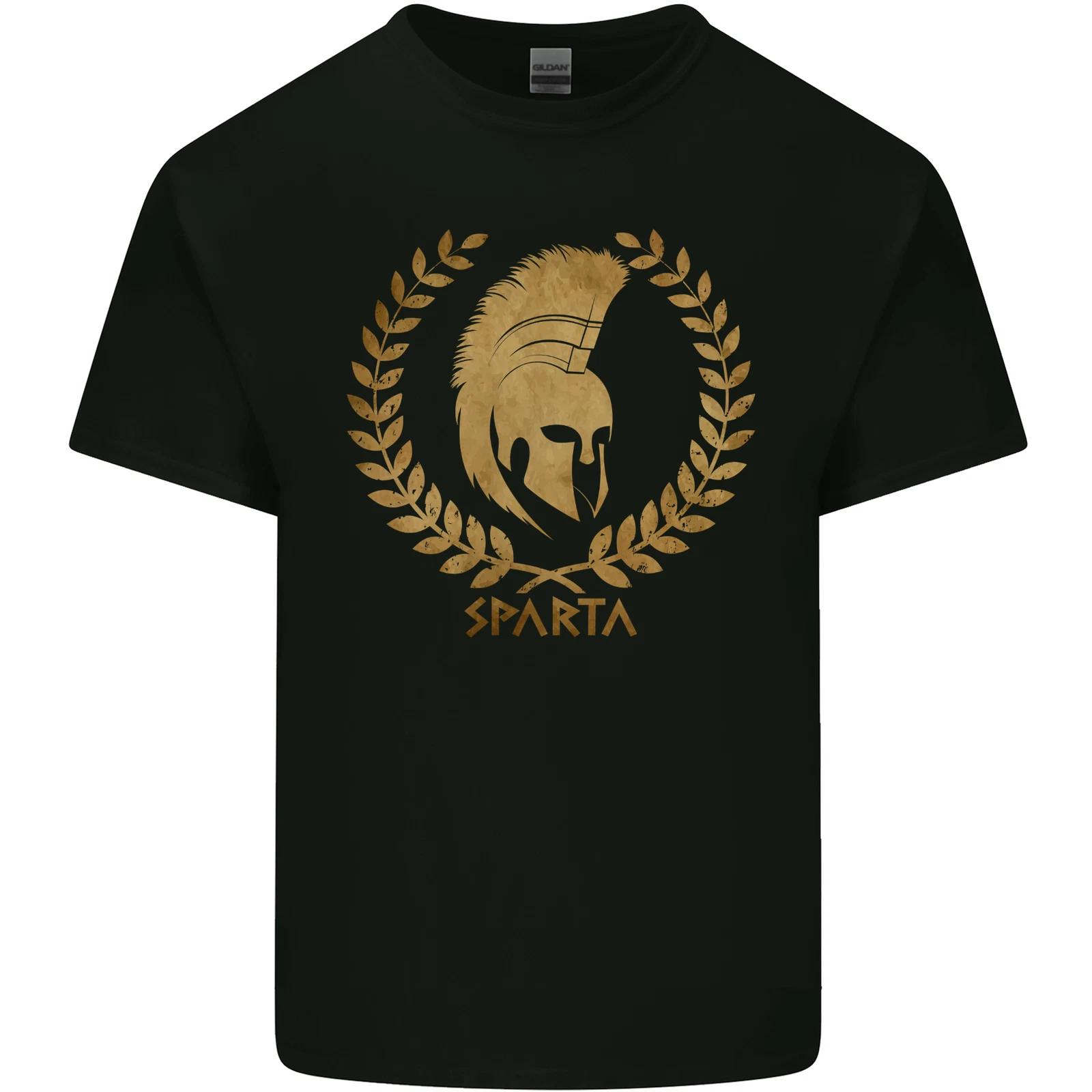 Sparta Helmet Gym Bodybuilding Training Weights Kids T-Shirt Childrens S