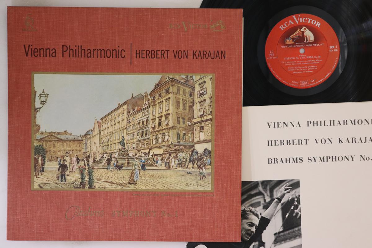 

LP Record HERBERT VON KARAJAN WIENER PHILHAR Brahms Symphony No.1 In C Minor Op LD2351 RCA VICTOR RED 1959 US Classical Used