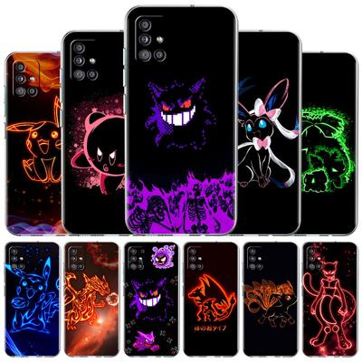 Clear Case For Samsung Galaxy A52 A12 A51 A32 A21s A71 A32 A22 50 A70 A31 A72 5G Phone Cover Anime Pokemon Japan