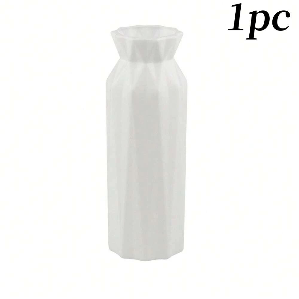 1/2Pcs Nordic Style Flower Vase Water Ripple Plastic Flower Pot for Home Living Room Party Wedding Desktop Decoration Ornament