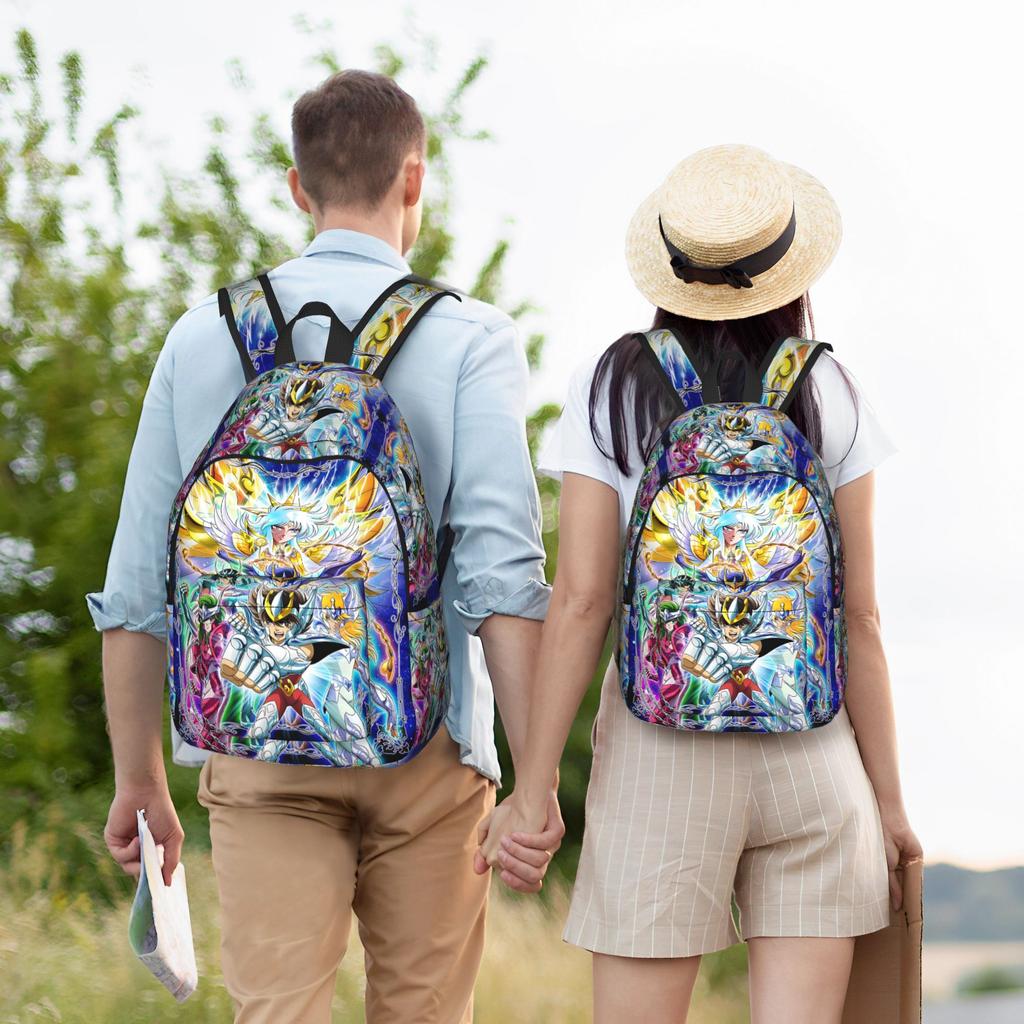 Fashion Saint Seiya Backpack  Mochilas Light Camping Large Capacity Rucksack