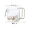Salad Dressing Shaker Bottle Semi-Automatic Stirring Cup For Kitchen Egg Beater Liquid Mixing Cup Vinaigrette Dressing Bottle