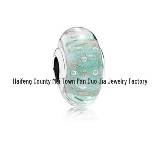 

Браслет из стерлингового серебра S925 с радужными звездами и синими гранеными стеклянными бусинами для женщин