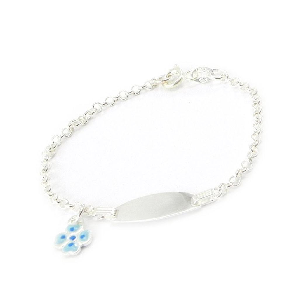 Les Trésors De Lily [G1743] - Silver 'Bambino' Flower Bracelet