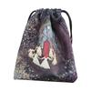 Velvet Tarot Card Storage Bag Rabbit Printing Mini Drawstring Bag Board Game Jewelry Dice Crystal Stones Pouch