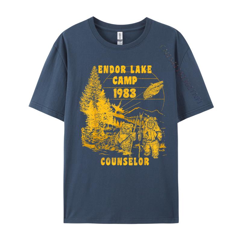 Ewok Endor Lake '83 Camp Counselor 2024 Popular Men T Shirt Casual Design Tshirts Combed Cotton Printed Tops & Tees Wholesale