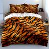 Tiger Stripe Pattern Bedding Set Bedding set (1 duvet cover, 2 pillowcases, duvet not included)