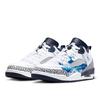 Jordan Spizike Cushioning Slip Resistant Low top Vintage Basketball Shoes Men's White Blue FQ1759-104(Team366-)