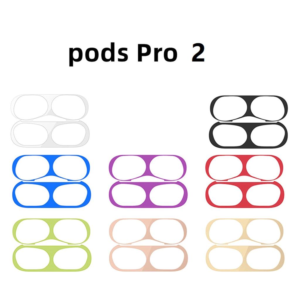 Earphone Case Sticker For AirPods Pro 2nd Gen Earbuds Cover Box Guard Stickers Multiple Colors