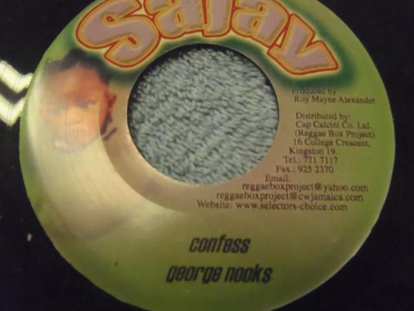 

7-дюймовая пластинка GEORGE NOOKS GEORGE NOOKS КРУГЛАЯ Confess Hard 2 Confess NONE Sajay 2003 Ямайка Регги Ска Даб Б/У