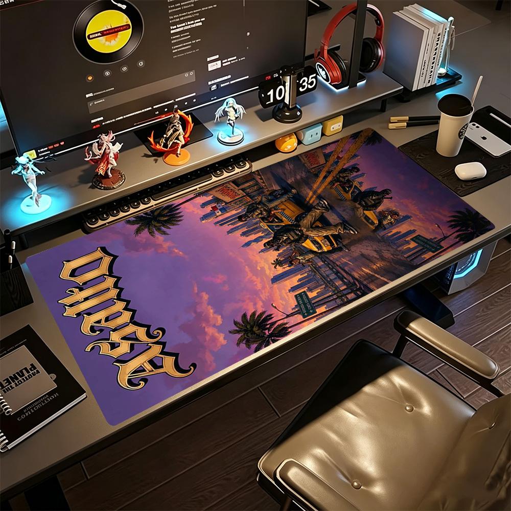 Gta Large Mouse Pad Keyboard Mat Computer Desk Keyboard Mat Non-Slip Rubber Bottom Perfect Gift for Gamers