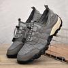 2024 Summer Breathable Mesh Men's Shoes Hollow Out Casual Anti Slip Mountaineering Outdoor Mesh Shoes