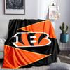 Bengals Team Logo Artwork Blanket Lightweight Flannel Bedding Blanket Perfect for Travel, Camping, Living Rooms, Offices, Sofas, Fan Christmas gift