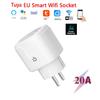 3/1 20A Smarts Sockets With Timer (European Style, 20A) Supports Alexas Voice Control And Smarts Life App Voice Remote Control