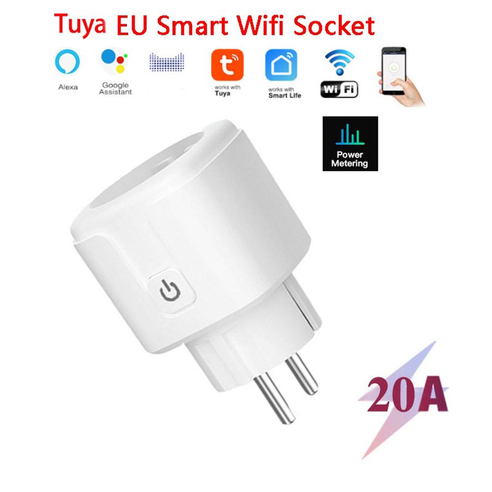 3/1 20A Smarts Sockets With Timer (European Style, 20A) Supports Alexas Voice Control And Smarts Life App Voice Remote Control
