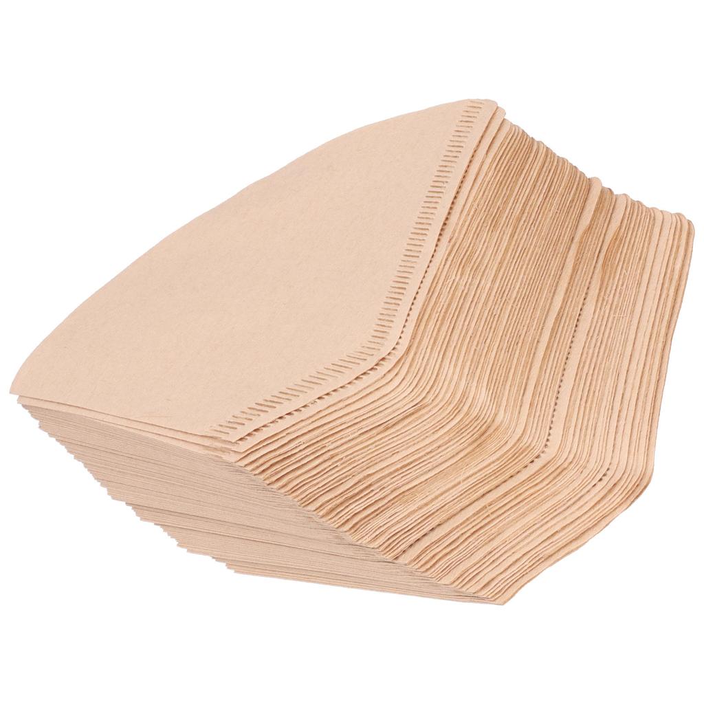 100Pcs/Bag Fan Shaped Coffee Filter Paper Wood Pulp Filter Paper Coffee Making Accessory