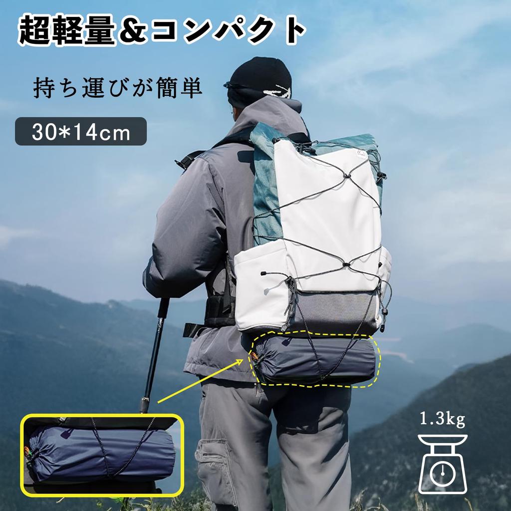 YOGOTO Air Camping Set of with Integrated Storage Bag Easy to Camping Tent Mat Mattress, Foot-Operated, 2-Person Mat, 2, Connectable, Pillow,