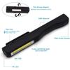 Powerful COB LED Work Light with Magnetic Base USB Rechargeable Mechanic Lamp Pen Clip Flashlight for Car Garage Inspection