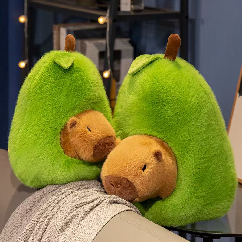 Latest Avocado Guinea Pig Doll Kawaii Stuffed Plush Toy Figurine Doll Cartoon Anime Cute Pillow Children's Birthday Gift Doll