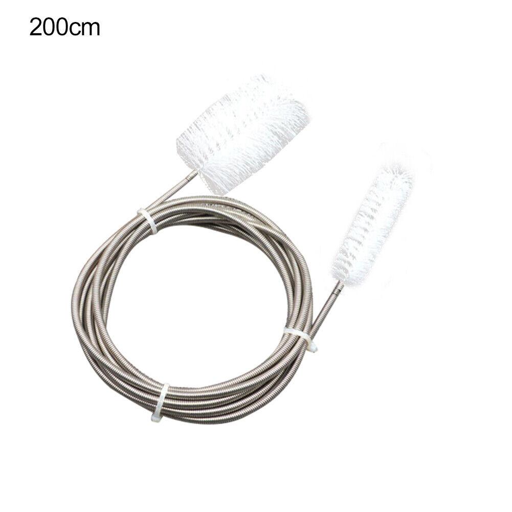 200cm 90 Long Pipe Cleaner Flexible Pipe Nylon Cleaning Brush Fish Tank Bath