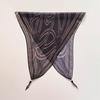 Retro rhombus triangular silk scarf strap fart curtain women's spring and summer fashion versatile stacked wear go out decorative jeans accessories